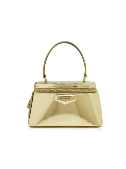 Antigona Metallic Leather Vanity Bag gold