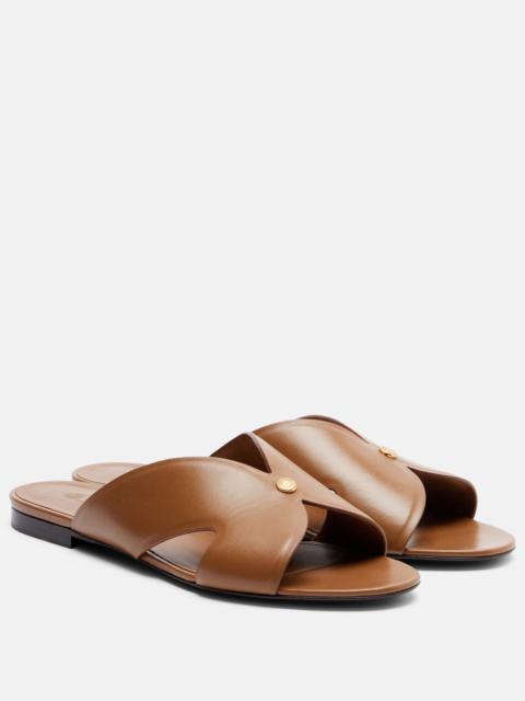 Vera leather slides
