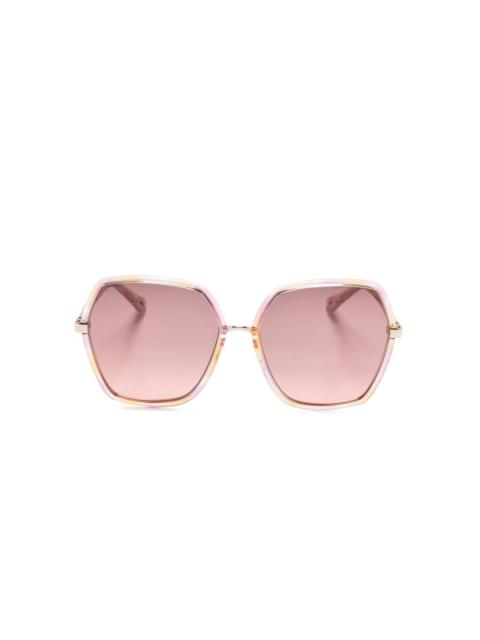 oversize-frame sunglasses