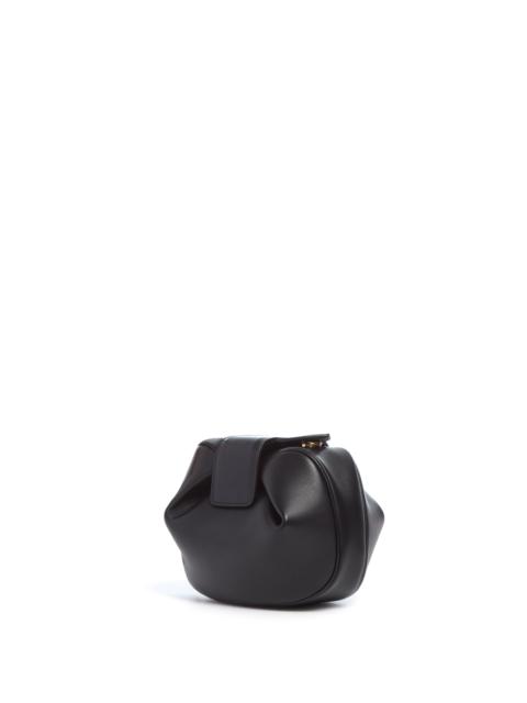 Soft Demi Clutch in Black Nappa Leather