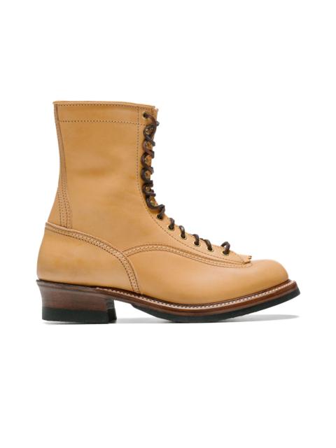 Donkey Puncher Boots 8" Badalassi Carlo Vegetable Tanned Leather Bone