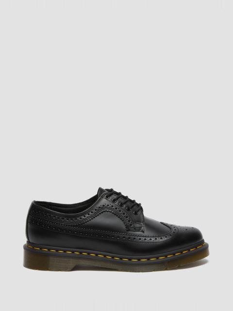 3989 Yellow Stitch Smooth Leather Brogue Shoes
