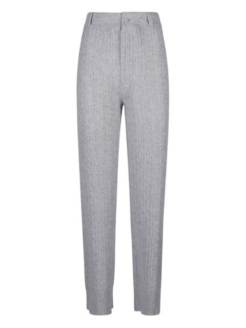 cable-knit pants