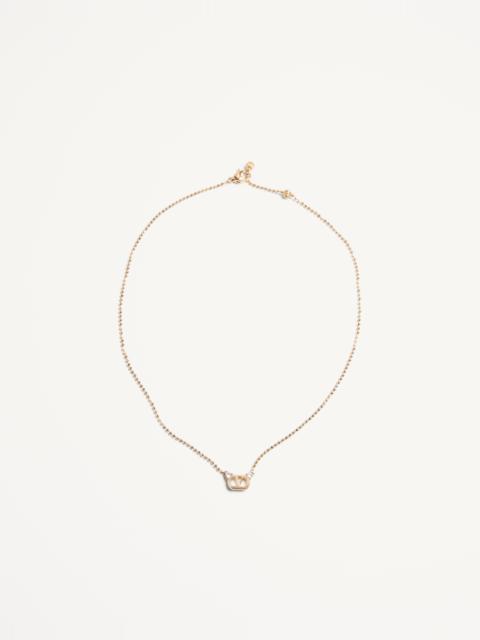 OVALETTE NECKLACE IN METAL AND SWAROVSKI® CRYSTALS
