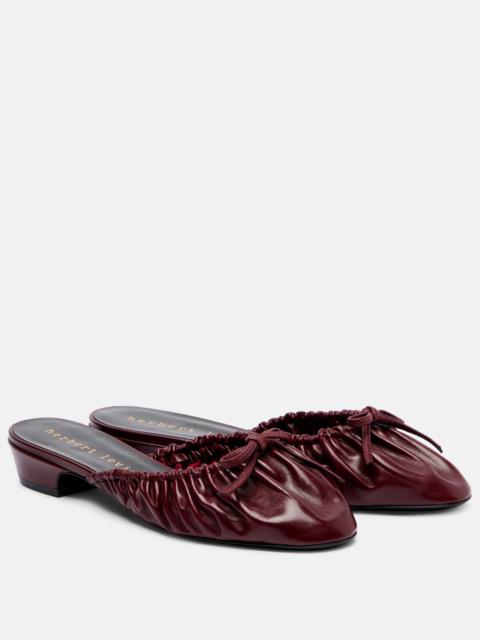 Gather Around patent leather mules