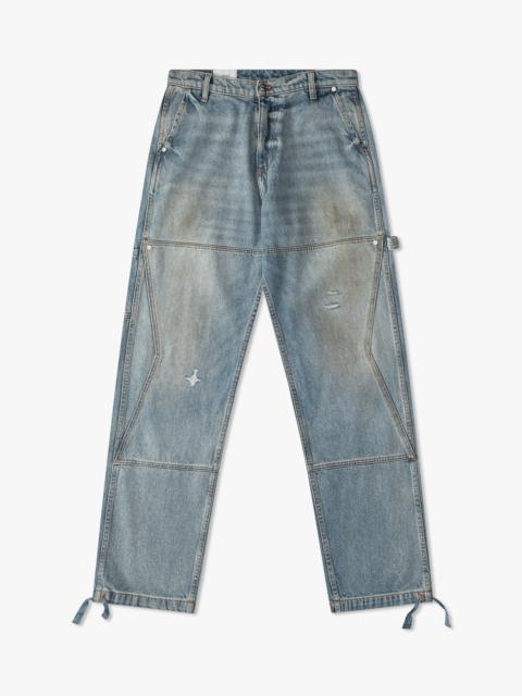 REZA DENIM DOUBLE KNEE PANT