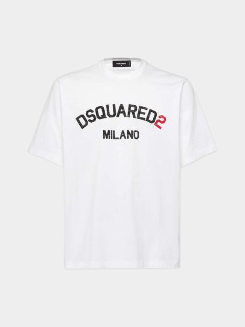 RHINESTONES PRINTED LOOSE FIT T-SHIRT