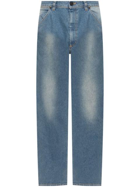 cotton straight jeans