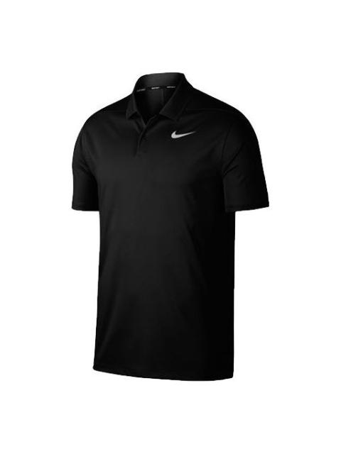 Nike Golf Dry Victory Casual Sports Short Sleeve Polo Shirt Black 891858-010