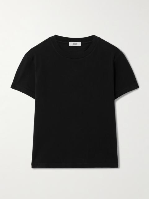 Adine Cropped Organic Cotton-jersey T-shirt