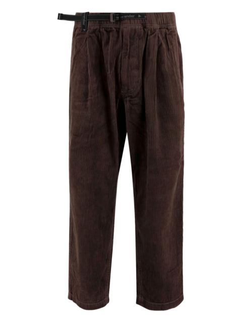 belted corduroy trousers