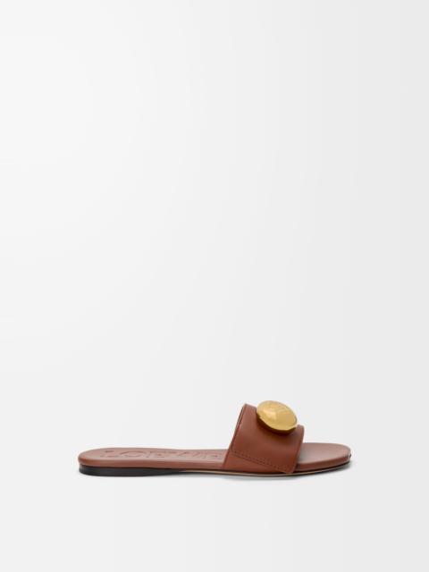 Pebble slide in soft calfskin