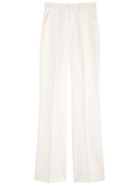 David Koma Flared Straight-leg Stretch-wool Trousers