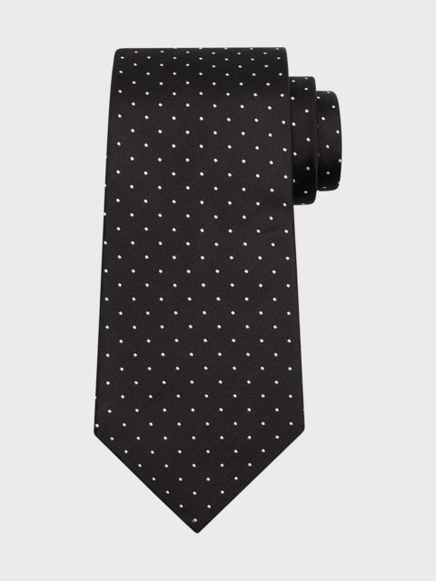 Men's Pindot Silk Tie