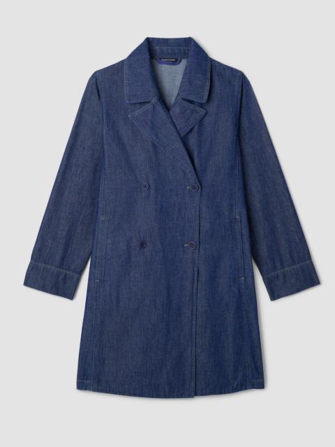 Lightweight Organic Cotton Denim Trench Coat