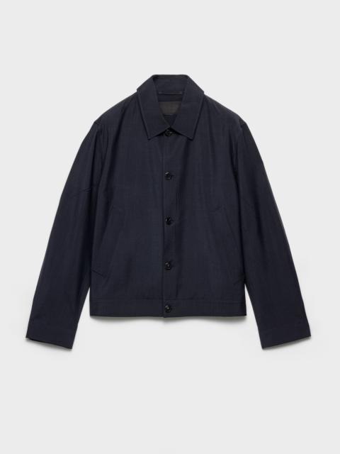 Mohair and wool blouson jacket