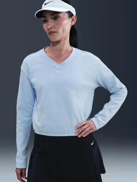 Nike Women's V-Neck Long-Sleeve Golf Top