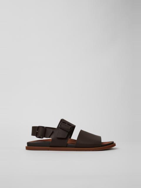Brown Leather Sandals for Men.