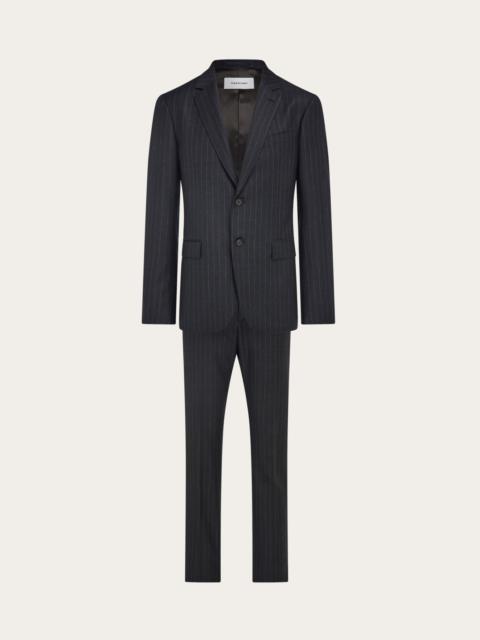 Wool pinstripe suit