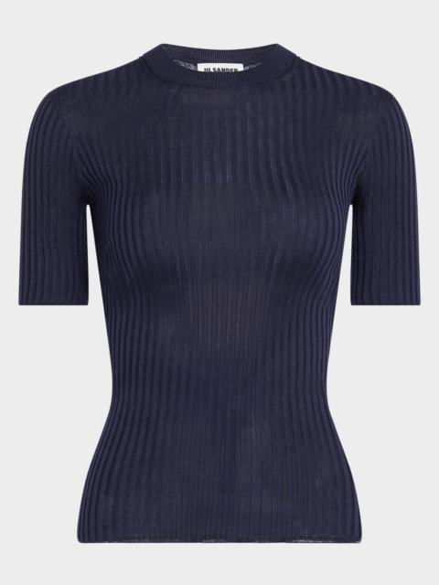 Short-Sleeve Rib T-Shirt