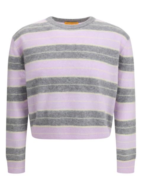 striped crew-neck sweater