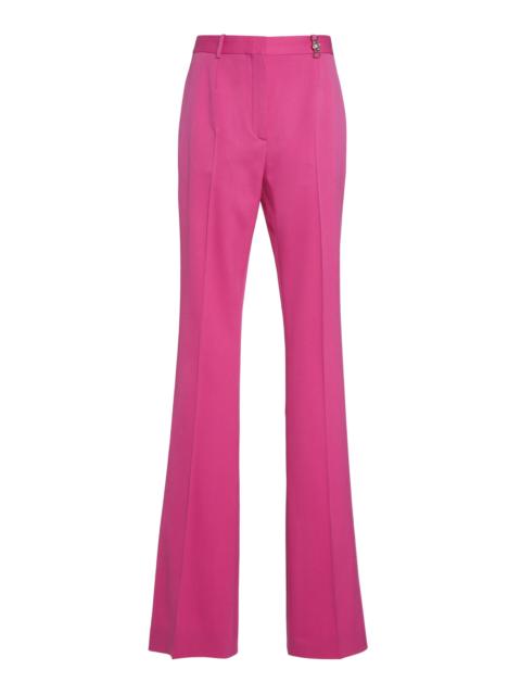 Stretch-Wool Gabardine Flared Pants pink