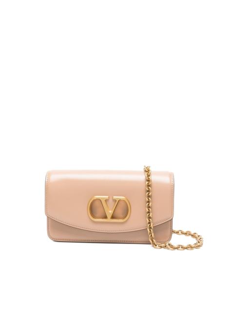 VLogo-signature leather shoulder bag