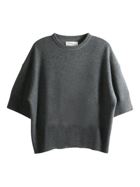 short-sleeve cashmere jumper