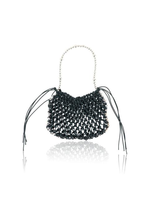 Costellazione Woven Nylon Mini Shoulder Bag black