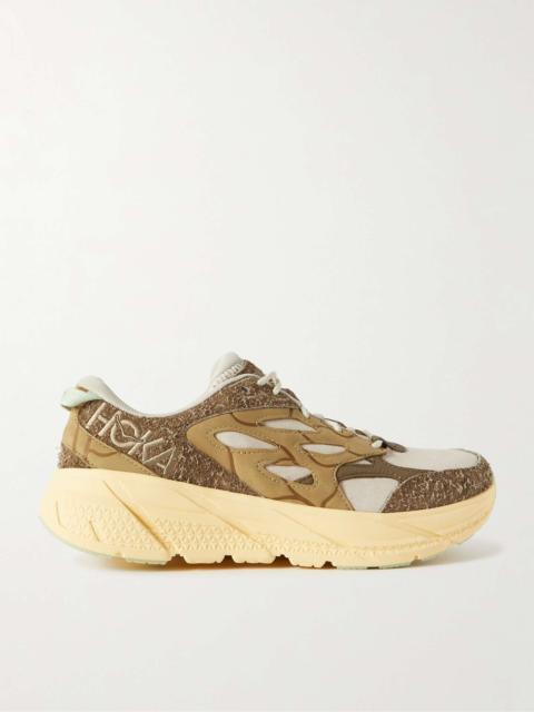 Clifton L Suede, Leather and Mesh Running Sneakers