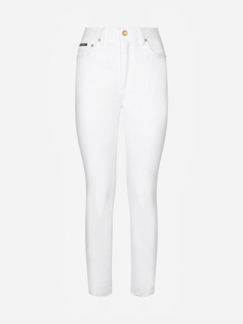 White denim Audrey jeans