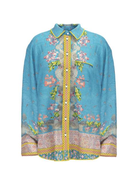 Aloe floral-print longsleeve shirt