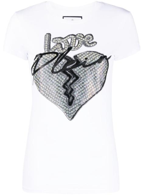 love-print short-sleeve T-shirt