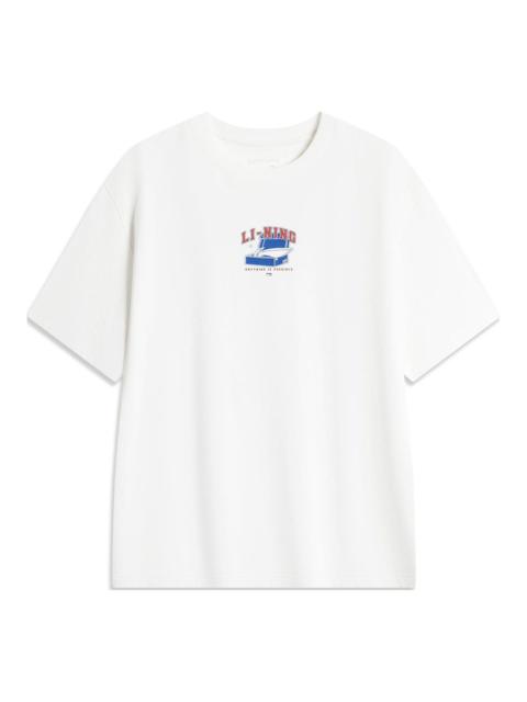 Li-Ning Cartoon Graphic T-shirt 'White' AHSU541-1