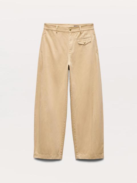 Renata Cotton Twill Utility Pants