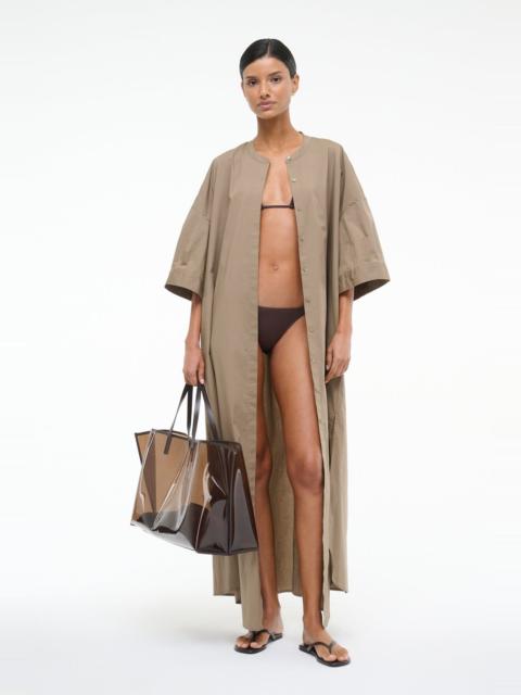 STAUD ENZO MAXI DRESS TAUPE