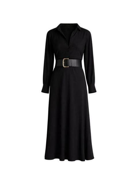button long-sleeve dress
