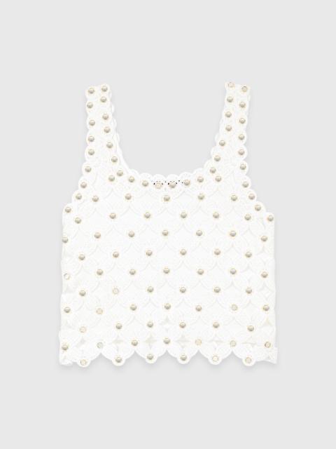 Mirrored crochet top