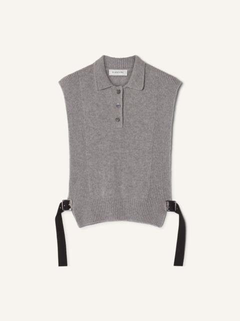 SLEEVELESS CASHMERE SWEATER