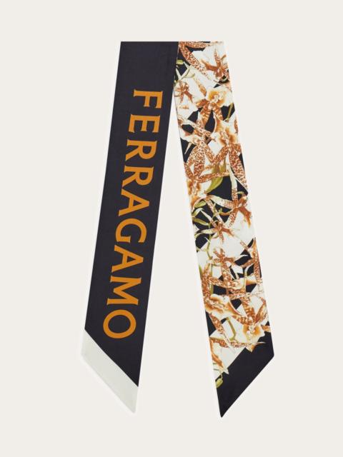 Gaia print silk bandeau