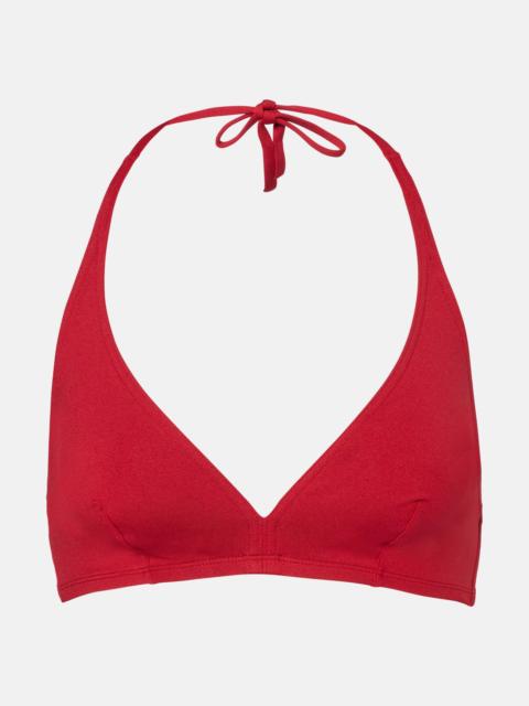 Gang halterneck bikini top