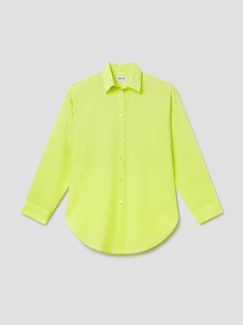 SONA SHIRT IN FONTANA STRIPE/CHARTREUSE