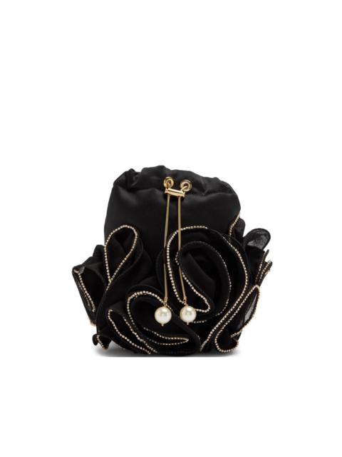 Ruffles crystal-embellished satchel bag
