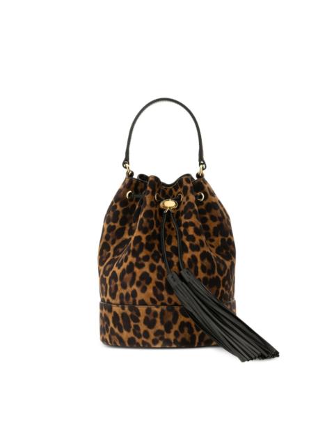 leopard print Sienna bucket bag