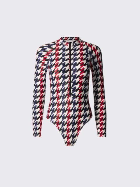 Houndstooth Long Sleeve Spring Suit