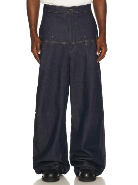 Double Waisted Denim Pant