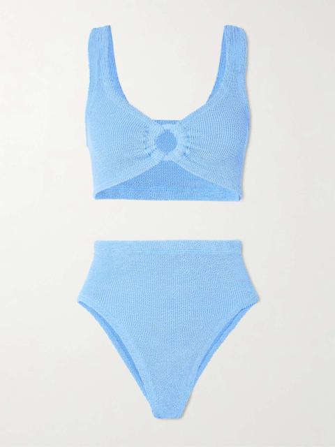 Nadine seersucker bikini Blue