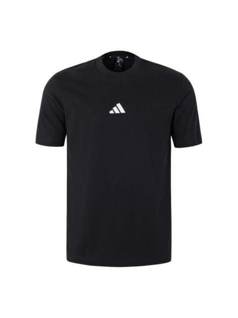 adidas Essentials T-Shirt 'Black White' JY8562