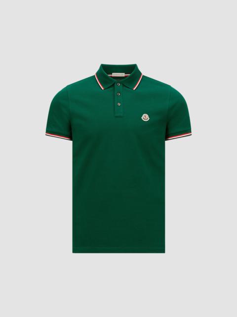 Tricolor-Trimmed Cotton Piquet Polo Shirt