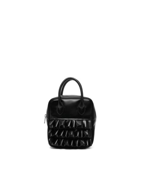 ruffled tote bag